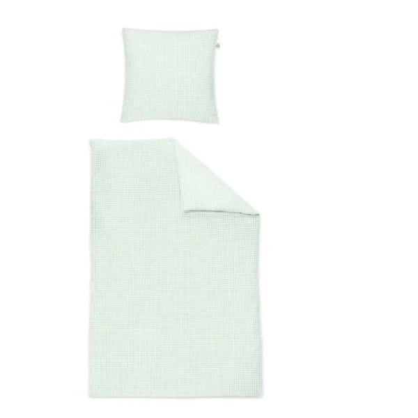 Irisette TWIST SATIN Bettwäsche-Set – 135×200 / 80×80 Cm – Mint 1