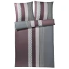 JOOP! Cornflower Stripes Bettwäsche Aus Mako-Satin – 155×220 / 80×80 Cm – Deep Wine 11