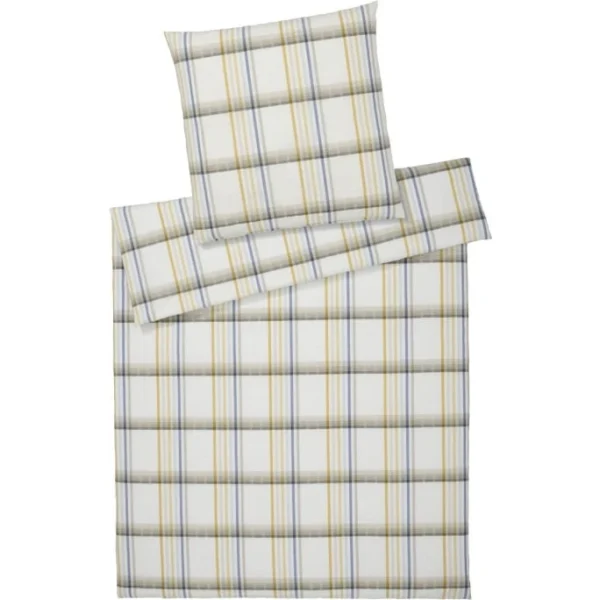 Elegante Samsö Bettwäsche-Set Aus Web-Seersucker – 135×200 / 40×80 Cm – Sonne 1