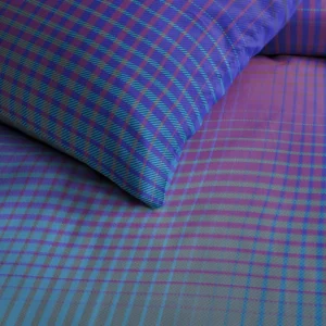 Damai Rainbow Bettwäsche-Set Aus Baumwoll-Satin – 135×200 / 80×80 Cm – Violet 12