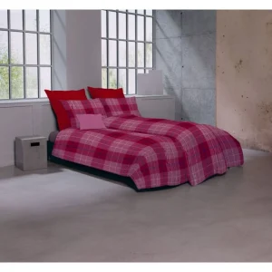 Fleuresse Lech Bettwäsche-Set Aus Flanell – 135×200 / 80×80 Cm – Rot 9