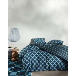 ESSENZA HOME Essenza Teades Bettwäsche-Set Aus Satin – 135×200 / 80×80 Cm – Nightblue 7