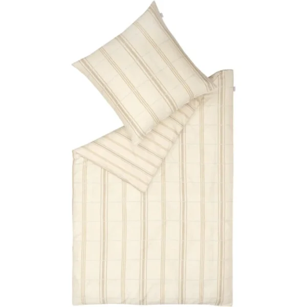 Musterring Square Bettwäsche-Set Aus Satin – 135×200 / 80×80 Cm – Beige 1