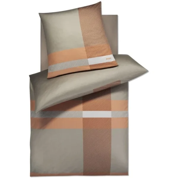 JOOP! Modern Bettwäsche-Set Aus Mako-Satin – 135×200 / 40×80 Cm – Copper 1