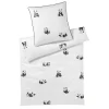 Elegante Panda Bear Bettwäsche – 155×220 / 80×80 Cm – Weiss 11