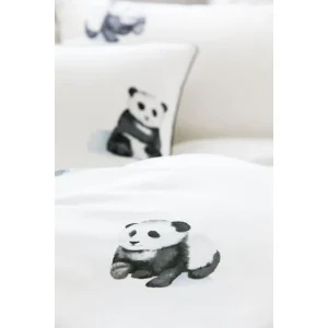 Elegante Panda Bear Bettwäsche – 155×220 / 80×80 Cm – Weiss 10