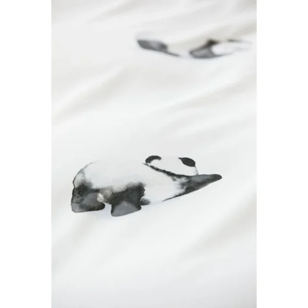 Elegante Panda Bear Bettwäsche – 155×220 / 80×80 Cm – Weiss 4