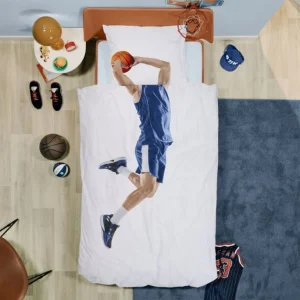 SNURK Basketball Star Bettwäsche-Set – 135×200 / 80×80 Cm – Blue 7