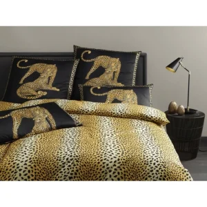 Elegante Gepard Pair Bettwäsche-Garnitur – 135×200 / 80×80 Cm – Dunkelgrau 6