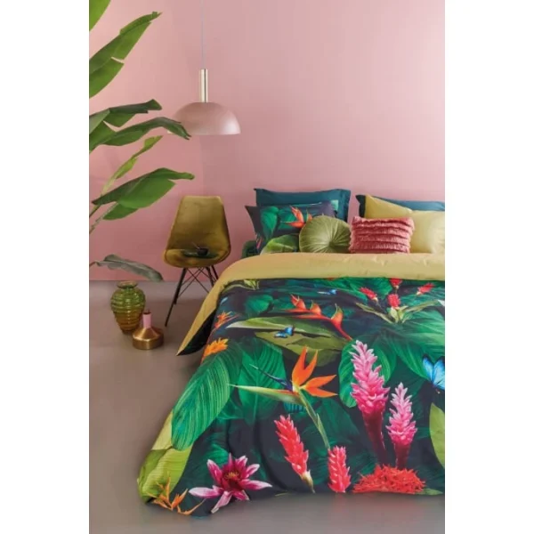 Beddinghouse Tropical Treasure Wendebettwäsche-Set – 155×220 / 80×80 Cm – Grün 3