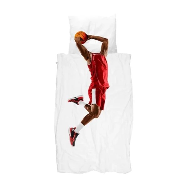 SNURK Basketball Star Bettwäsche-Set – 135×200 / 80×80 Cm – Red 1