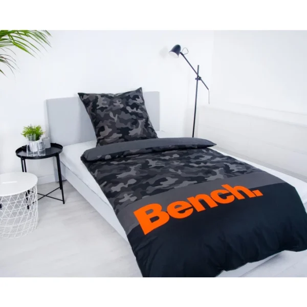 Bench Camouflage Bettwäsche-Set Aus Renforcé-Baumwolle – 155×220 / 80×80 Cm – Dunkelgrau 4