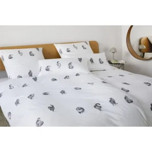 Elegante Streuner Bettwäsche-Set Aus Mako-Satin – 135×200 / 40×80 Cm – Weiß 8