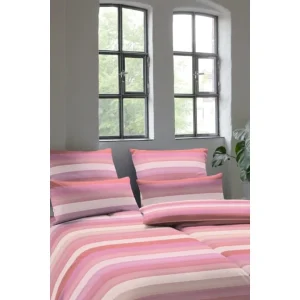 Elegante Fresh Bettwäsche Aus Mako-Batist – 155×220 / 80×80 Cm – Pink 7