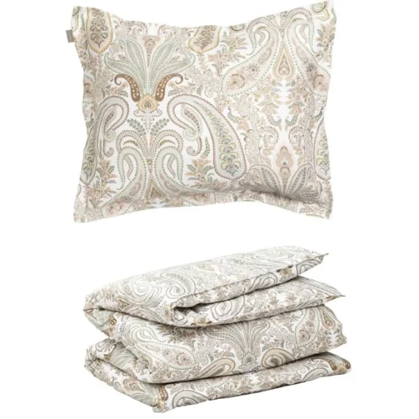 GANT KEY WEST PAISLEY Bettwäsche-Set – 155×220 / 80×80 Cm – Putty 1