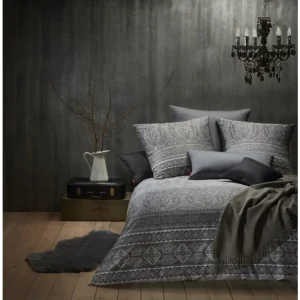 Fleuresse Modern Classic Bettwäsche-Set Aus Mako Satin – 155×200 / 80×80 Cm – Dusty Grey 6