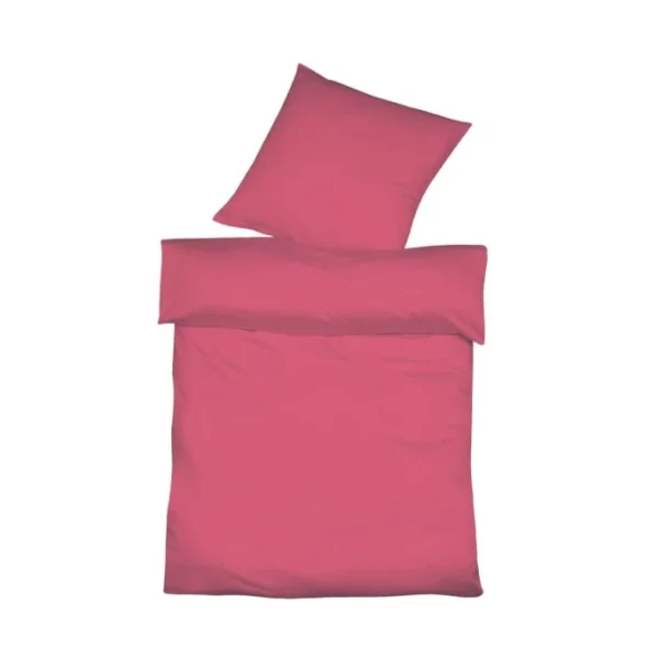 Fleuresse Provence Bettwäsche-Set Im Leinen-Mix – 135×200 / 80×80 Cm – Pink 1