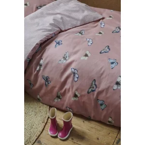 Covers & Co Papillon Bettwäsche-Set Aus Renforce – 140×200 / 70×90 (AT) Cm – Pink 9