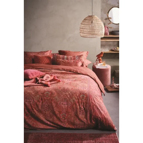 Pip Studio Kyoto Nights Bettwäsche-Set Aus Baumwoll-Perkal – 135×200 / 80×80 Cm – Rosa 3