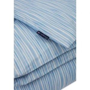 Lexington Striped Popeline Bettwäsche-Set – 135×200 / 80×80 Cm – Blue/white 9