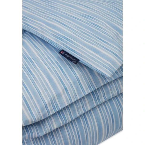 Lexington Striped Popeline Bettwäsche-Set – 135×200 / 80×80 Cm – Blue/white 3