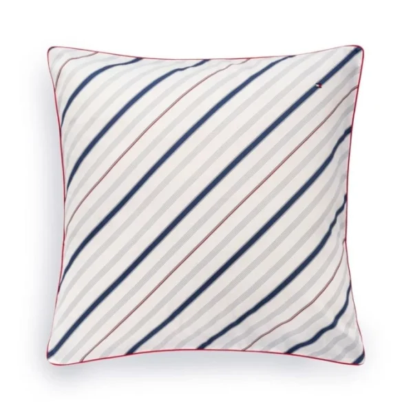 Tommy Hilfiger CLUB STRIPES Satin-Bettwäsche-Set – 155×220 / 80×80 Cm – Navy 3