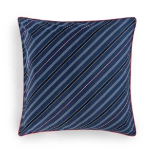 Tommy Hilfiger CLUB STRIPES Satin-Bettwäsche-Set – 155×220 / 80×80 Cm – Navy 12