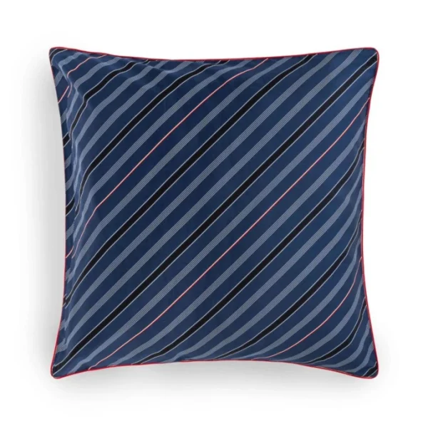 Tommy Hilfiger CLUB STRIPES Satin-Bettwäsche-Set – 155×220 / 80×80 Cm – Navy 4