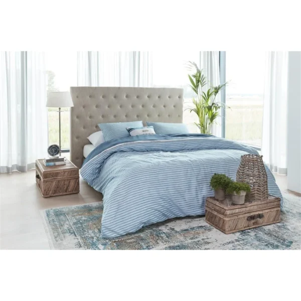 Riviera Maison Rivièra Maison Pleaty Bettwäsche-Set – 155×220 / 80×80 Cm – Blau 3