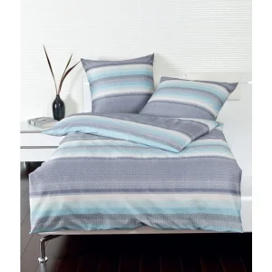 Janine Davos 65057 Bettwäsche-Set In Biber-Qualität – 155×220 / 80×80 Cm – Aqua 6