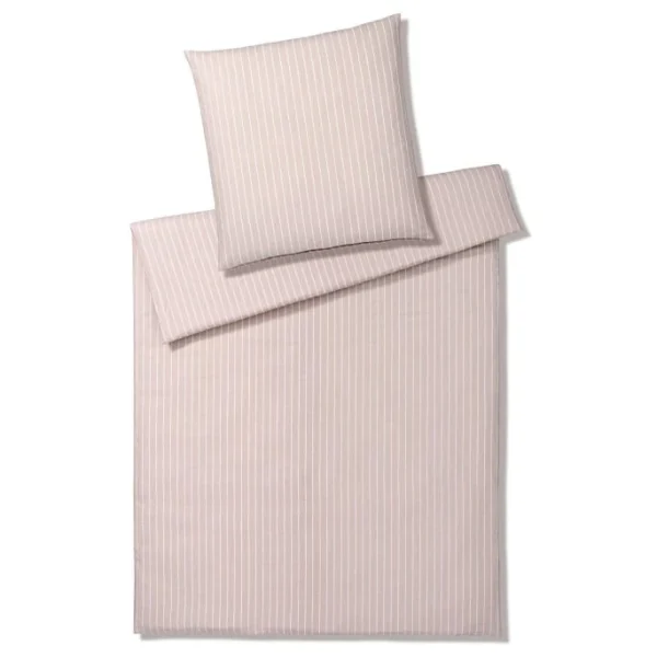 Elegante Sailor Halbleinen Bettwäsche-Set – 155×200 / 80×80 Cm – Blush 1