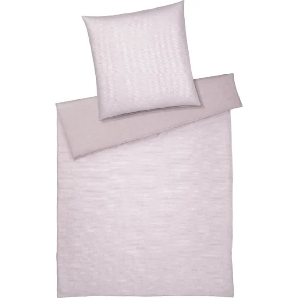 Elegante Whisper Bettwäsche-Set Aus Halbleinen – 135×200 / 80×80 Cm – Puder 1