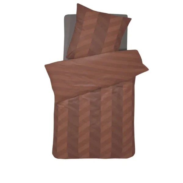 Damai Atomy Bettwäsche-Set Aus Bio-Baumwoll-Satin – 155×220 / 80×80 Cm – Brick Red 1