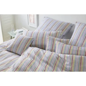 Elegante Rainbow Bettwäsche-Set Aus Mako-Batist – 135×200 / 40×80 Cm – Flieder-beere 6