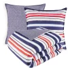 Tommy Hilfiger WATERCOLOR STRIPES Bettwäsche-Set Aus Mako-Satin – 140×200 / 70×90 Cm (AT) – Wave 13